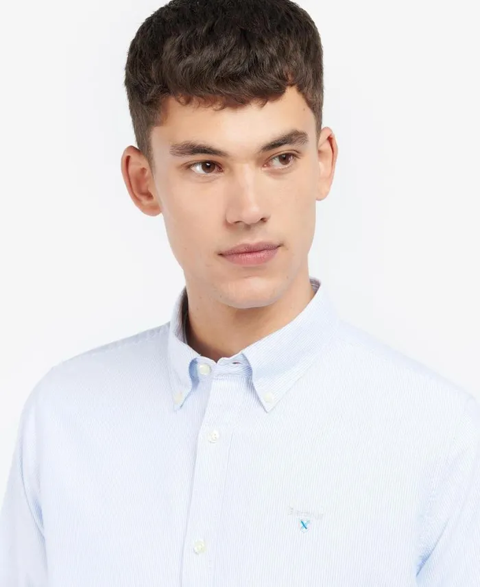 Striped Oxford Tailored Shirt Classic Pink Men Barbour Shirts