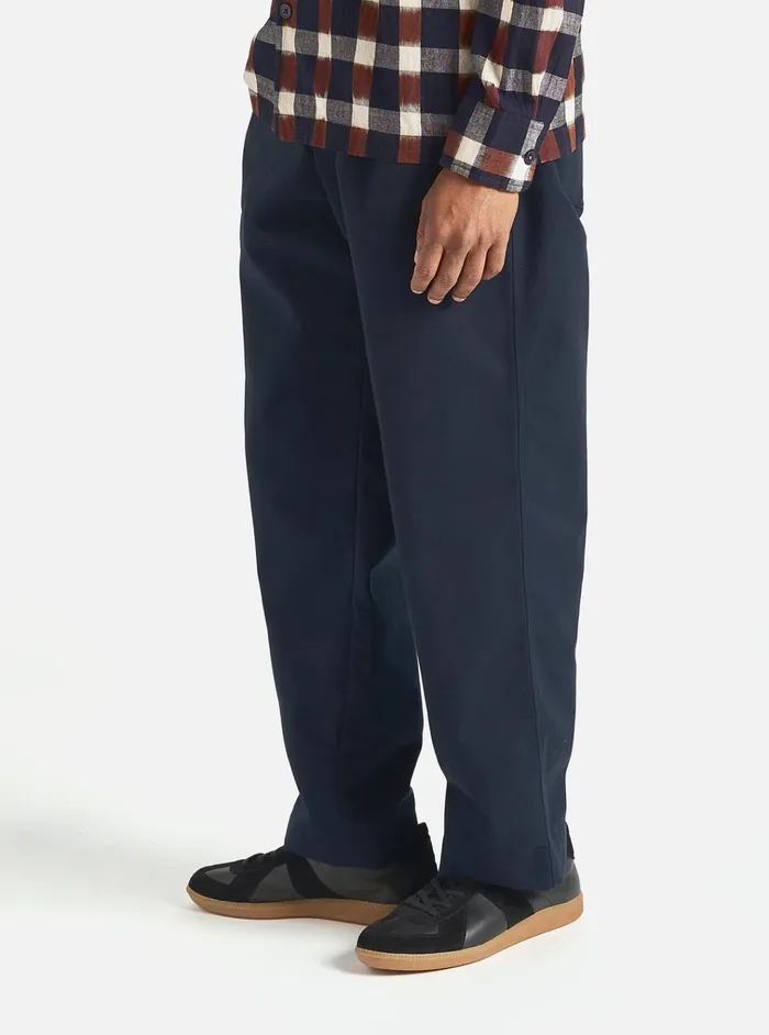Suiting Men Universal Works Universal Works Duke Pant In Navy Brushed Polytech