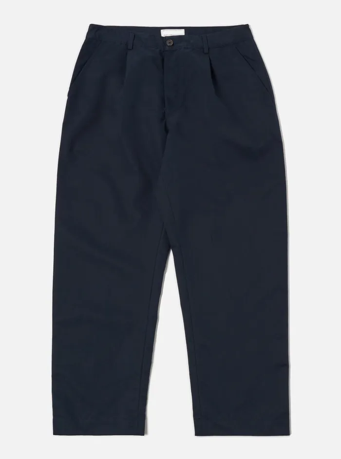 Suiting Men Universal Works Universal Works Duke Pant In Navy Brushed Polytech