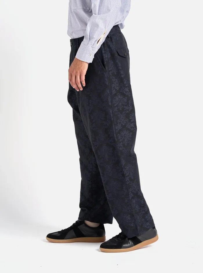 Suiting Men Universal Works Universal Works Oxford Pant In Black Starry Night Cotton Mix