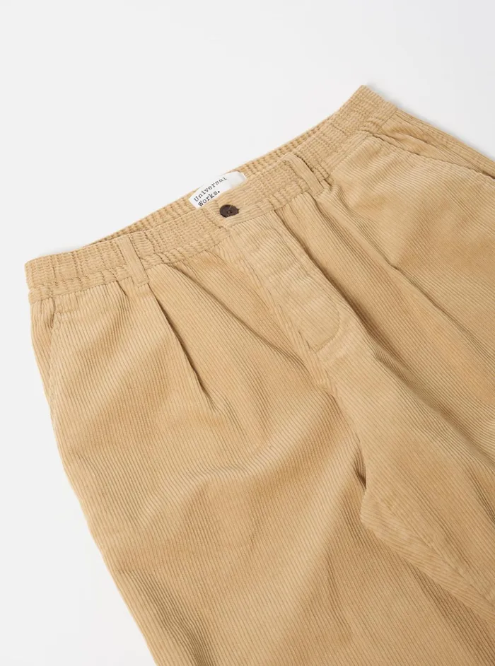 Suiting Men Universal Works Universal Works Pleated Track Pant In Fawn Cord