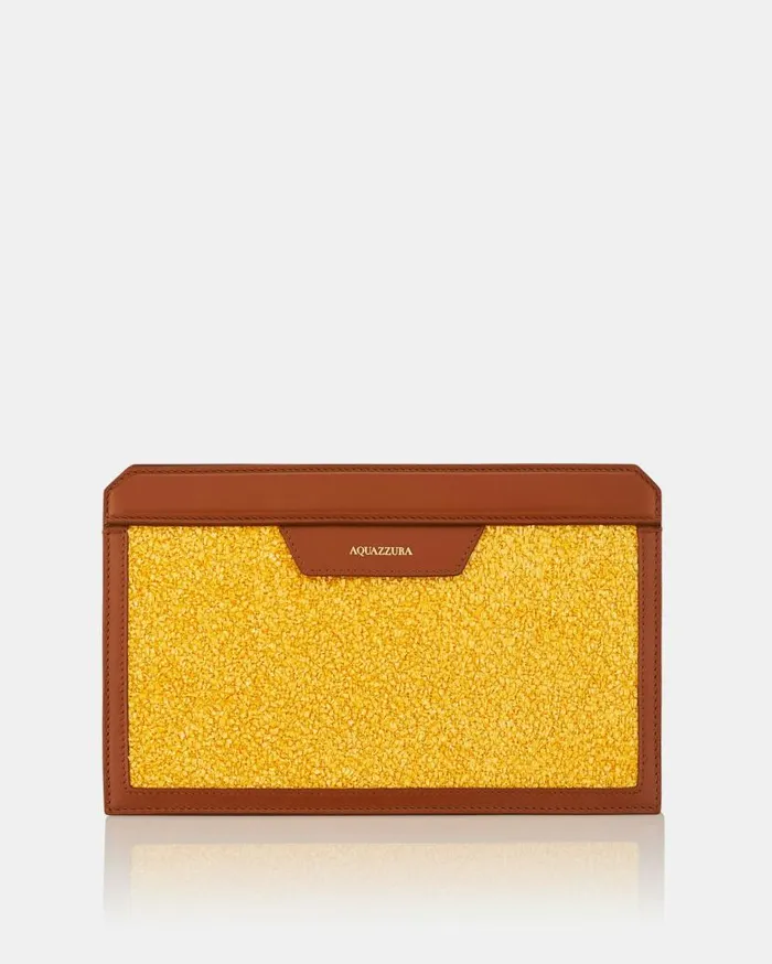 Summer Pochette Yellow Women Aquazzura Clutch Bags Summer Pochette Yellow Women Aquazzura Clutch Bags