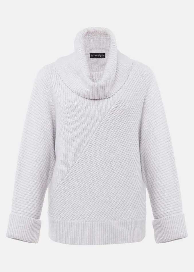 Suri Cowl Neck Knit Jumper Ice Blue Women Phase Eight Knitwear