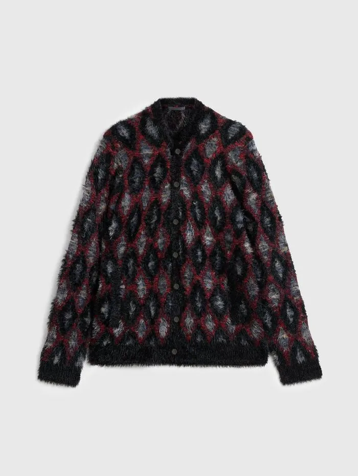 Sweaters Men John Varvatos LAYNE CARDIGAN Black