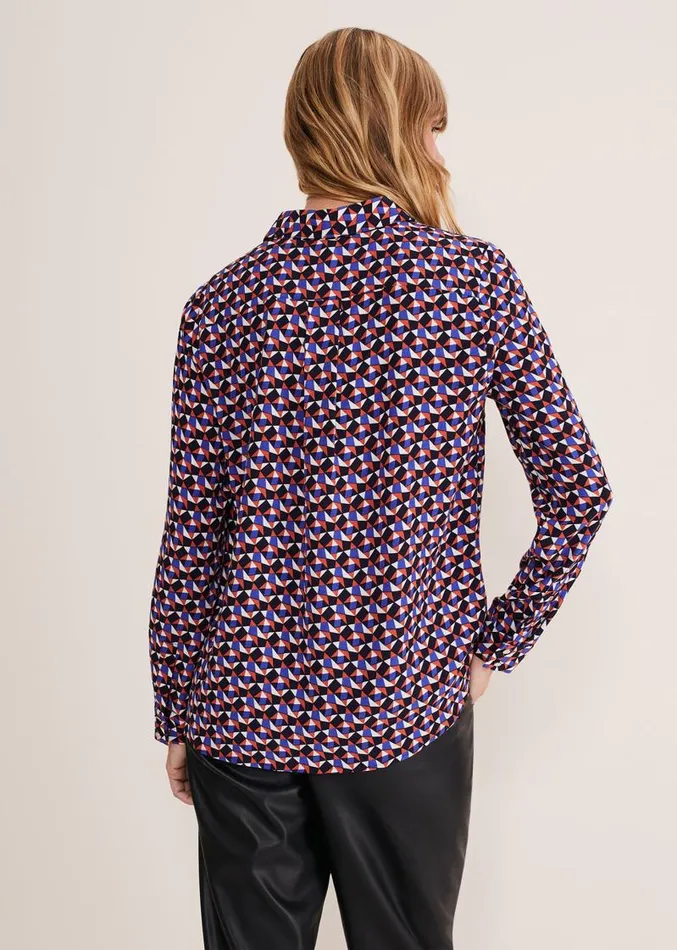 Tanjina Geo Shirt Orangeblue Women Phase Eight Shirts and Blouses