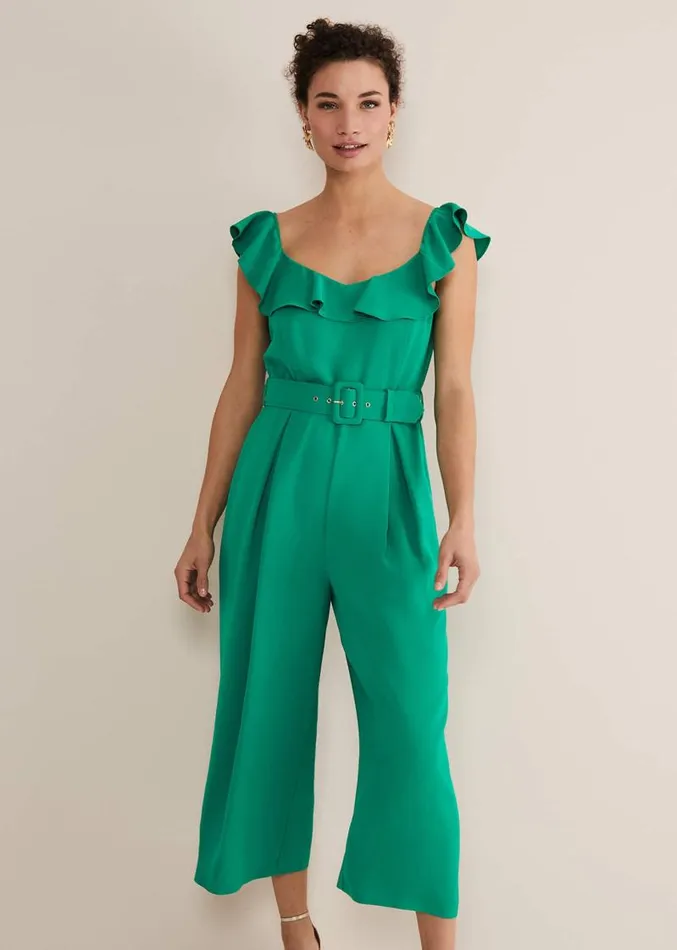 Tazanna Jumpsuit Grass Green Women Phase Eight Dresses