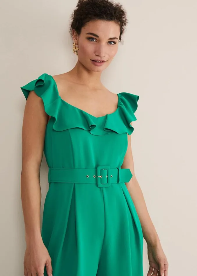 Tazanna Jumpsuit Grass Green Women Phase Eight Dresses