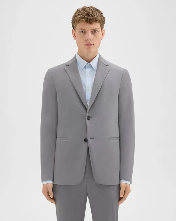 Theory Blazers Jackets Clinton Blazer In Precision Ponte Stone 8211 Men