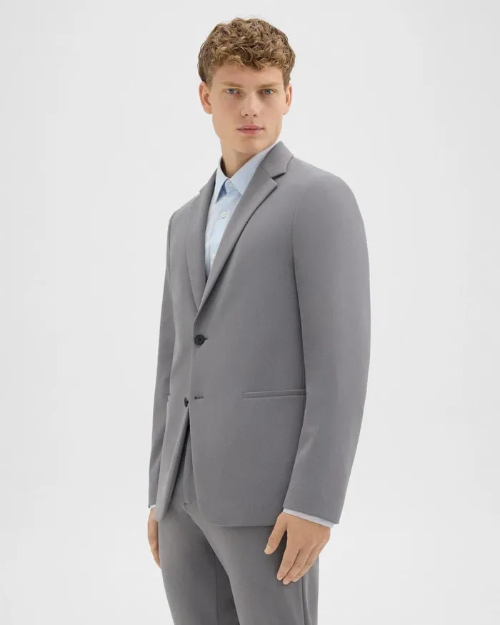 Theory Blazers Jackets Clinton Blazer In Precision Ponte Stone 8211 Men