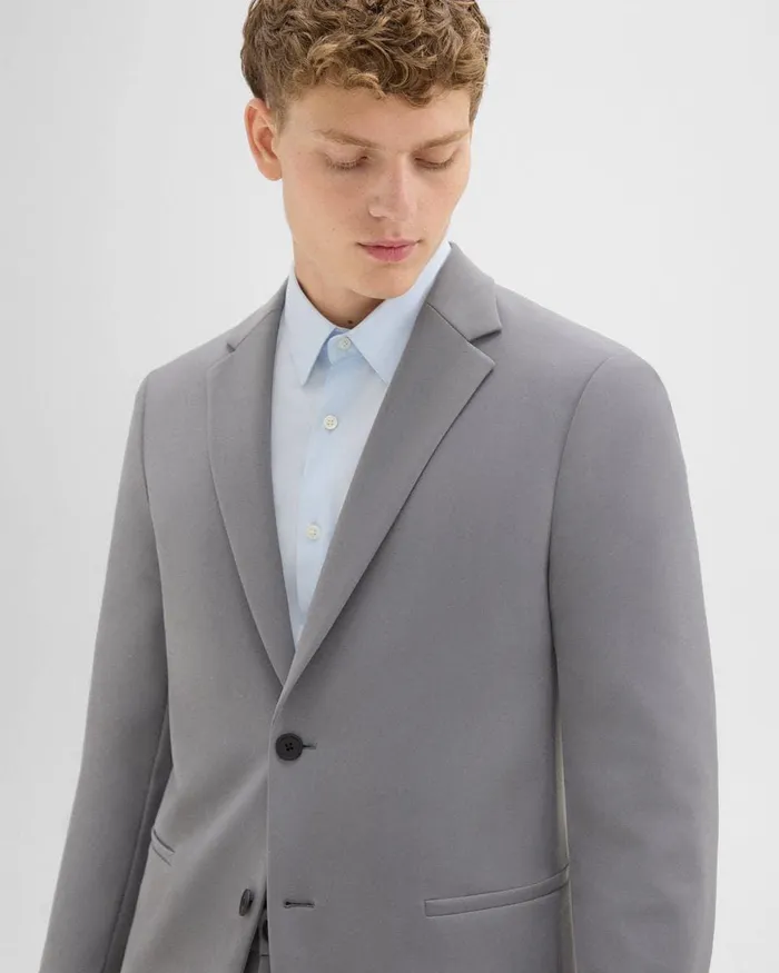 Theory Blazers Jackets Clinton Blazer In Precision Ponte Stone 8211 Men