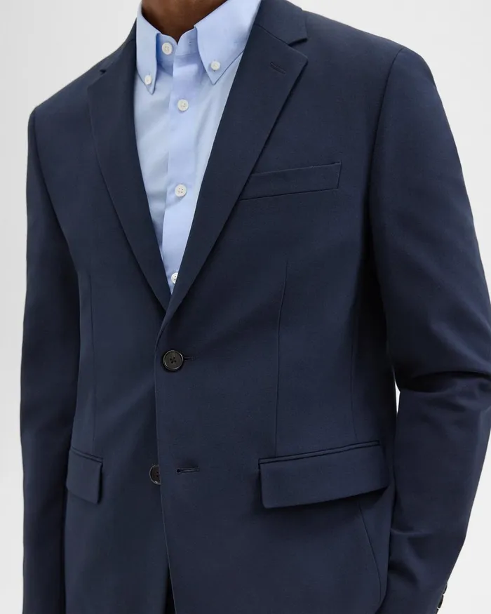 Theory Blazers Jackets Morton Blazer In Stretch Cotton Baltic 8211 Men