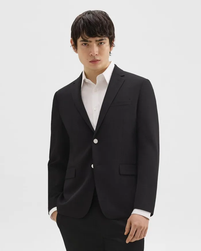 Theory Blazers Jackets Morton Blazer In Textured Gabardine Black 8211 Men
