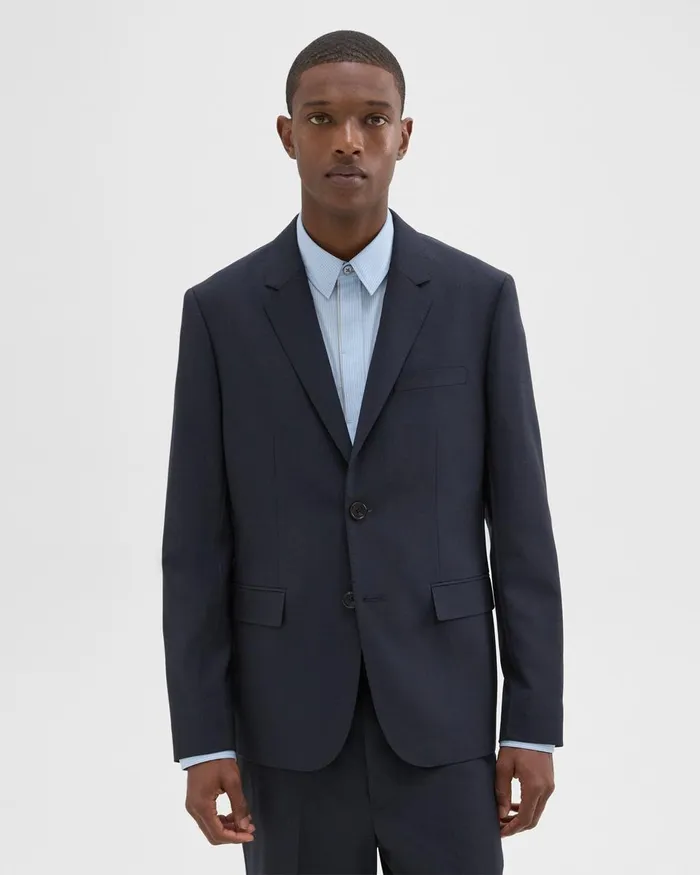 Theory Blazers Jackets Virgin Wool TwoButton Blazer Midnight 8211 Men