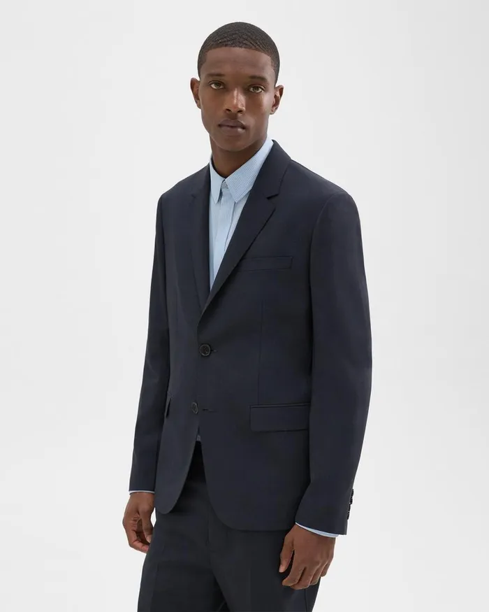 Theory Blazers Jackets Virgin Wool TwoButton Blazer Midnight 8211 Men