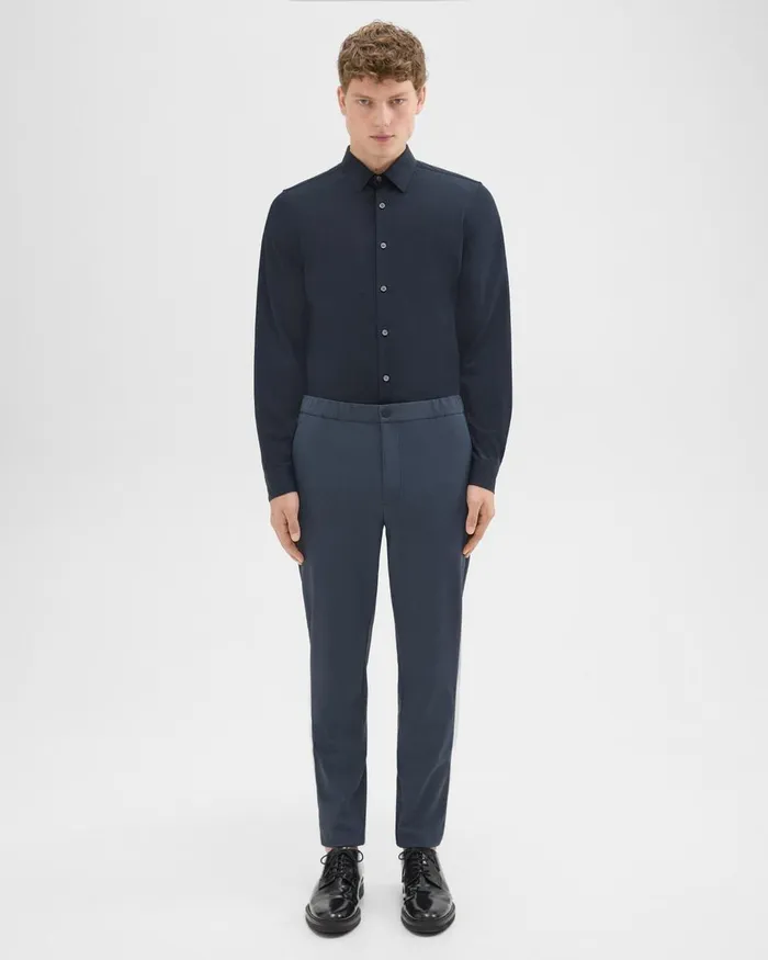 Theory Pants Terrance Jogger In Precision Ponte Basalt 8211 Men