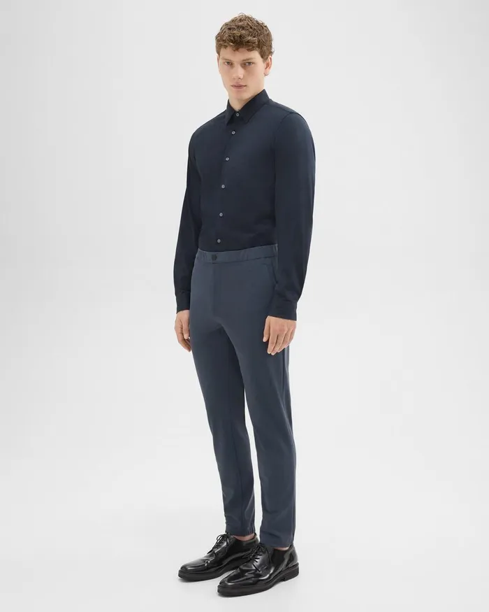 Theory Pants Terrance Jogger In Precision Ponte Basalt 8211 Men