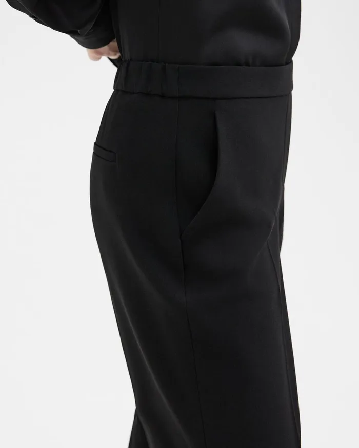 Theory Pants Treeca PullOn Pant In Admiral Crepe Black 8211 Women