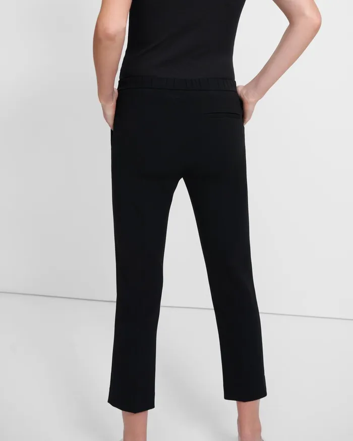 Theory Pants Treeca PullOn Pant In Admiral Crepe Black 8211 Women