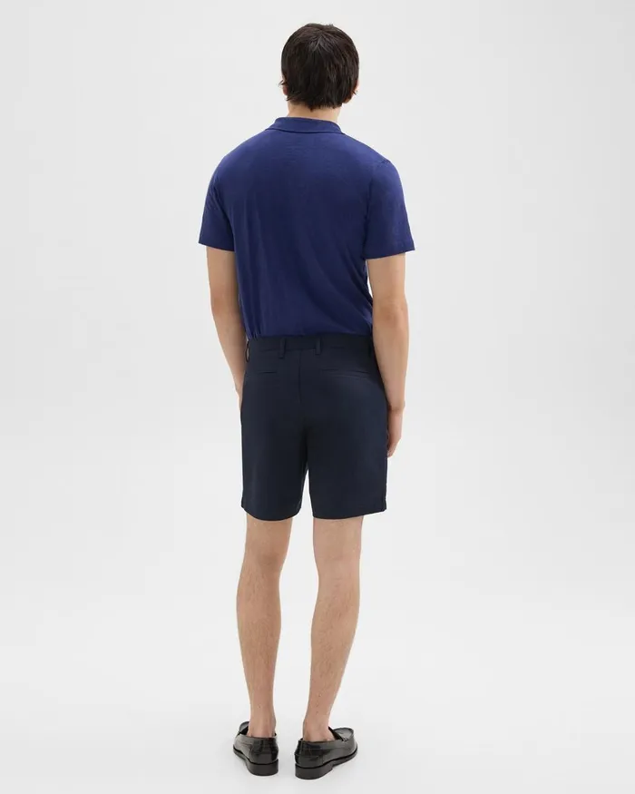 Theory Pants Zaine 7 Short In Organic Cotton Baltic 8211 Men