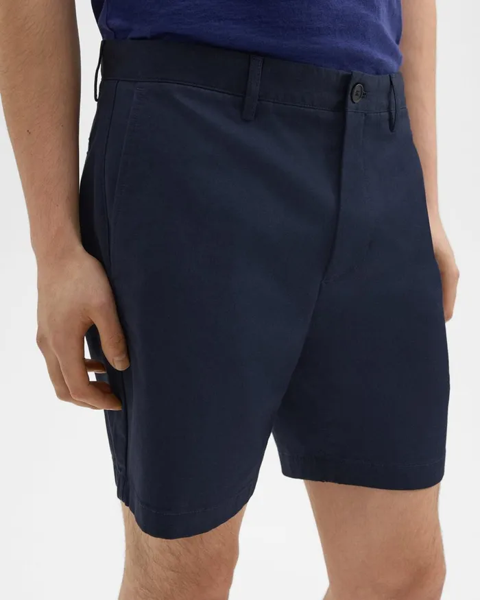 Theory Pants Zaine 7 Short In Organic Cotton Baltic 8211 Men