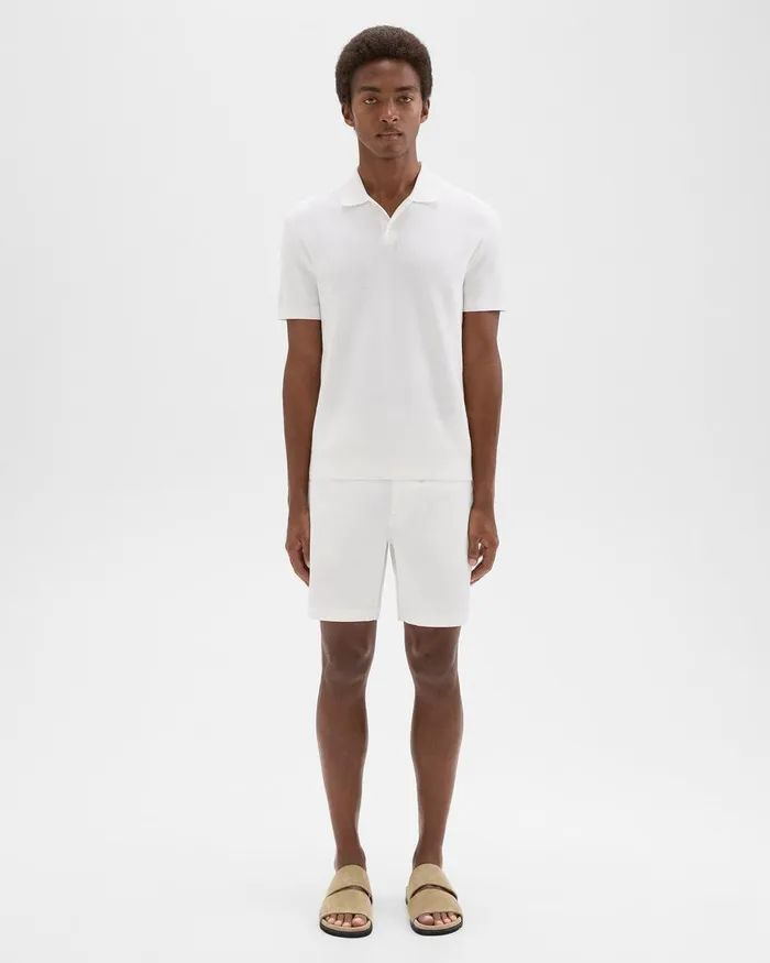 Theory Pants Zaine 7 Short In Organic Cotton White 8211 Men