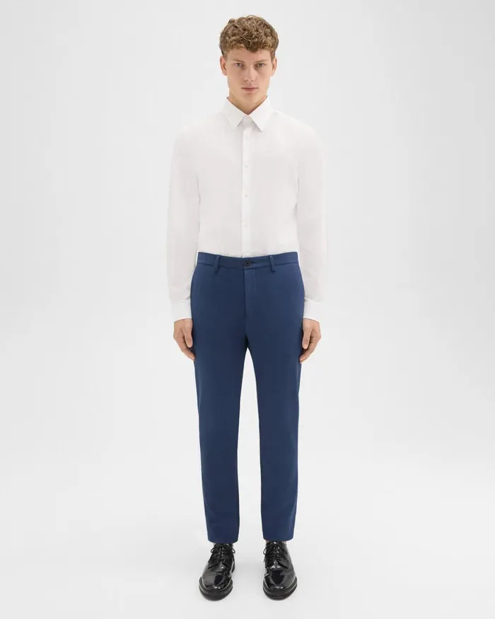 Theory Pants Zaine Pant In Precision Ponte Deep Atlantic 8211 Men