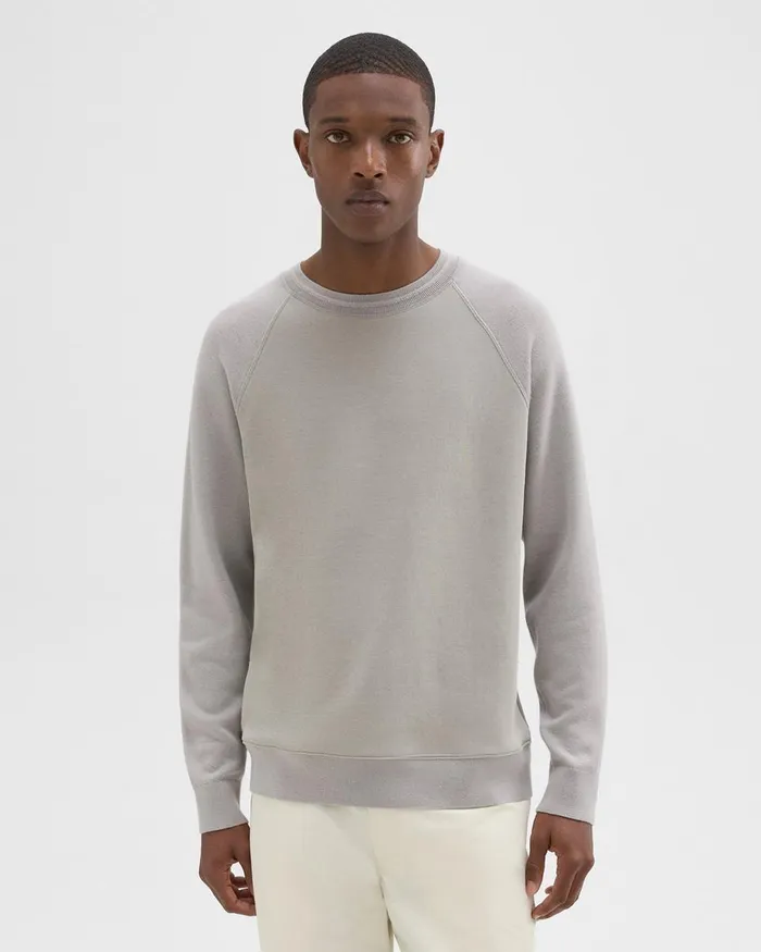 Theory Tshirts Polos ScubaWool Combo Sweatshirt Calcite 8211 Men