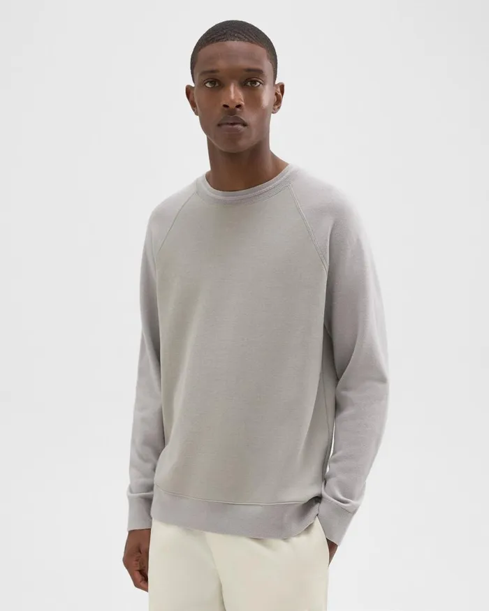 Theory Tshirts Polos ScubaWool Combo Sweatshirt Calcite 8211 Men