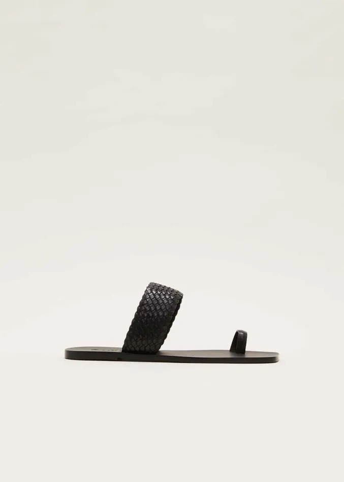 Toe Post Sandal Black Women Phase Eight Heels