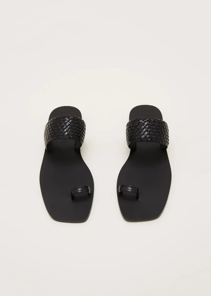 Toe Post Sandal Black Women Phase Eight Heels