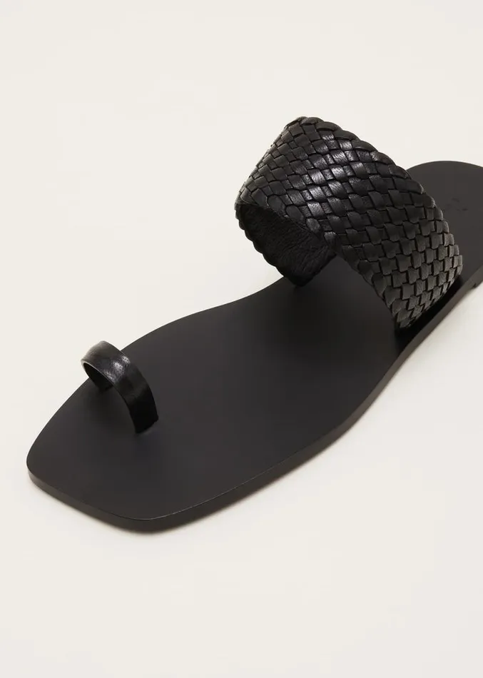 Toe Post Sandal Black Women Phase Eight Heels