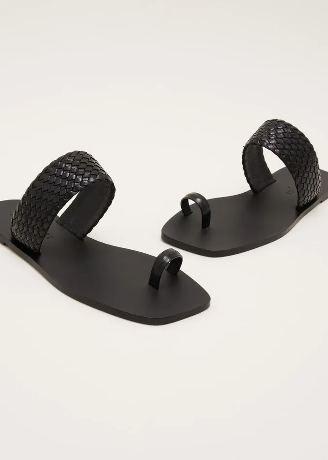 Toe Post Sandal Black Women Phase Eight Heels
