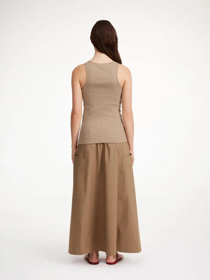 Tops and Blouses Women By Malene Birger Amani Organic Cotton Tank Top Nomad