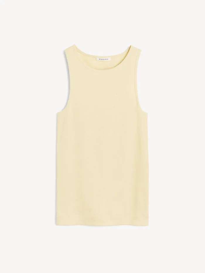 Tops and Blouses Women By Malene Birger Amani Organic Cotton Tank Top Sea Mist