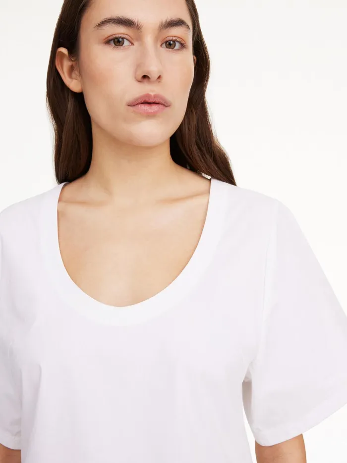 Tops and Blouses Women By Malene Birger Lunae TShirt Pure White