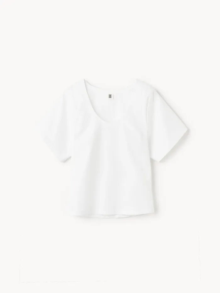Tops and Blouses Women By Malene Birger Lunae TShirt Pure White