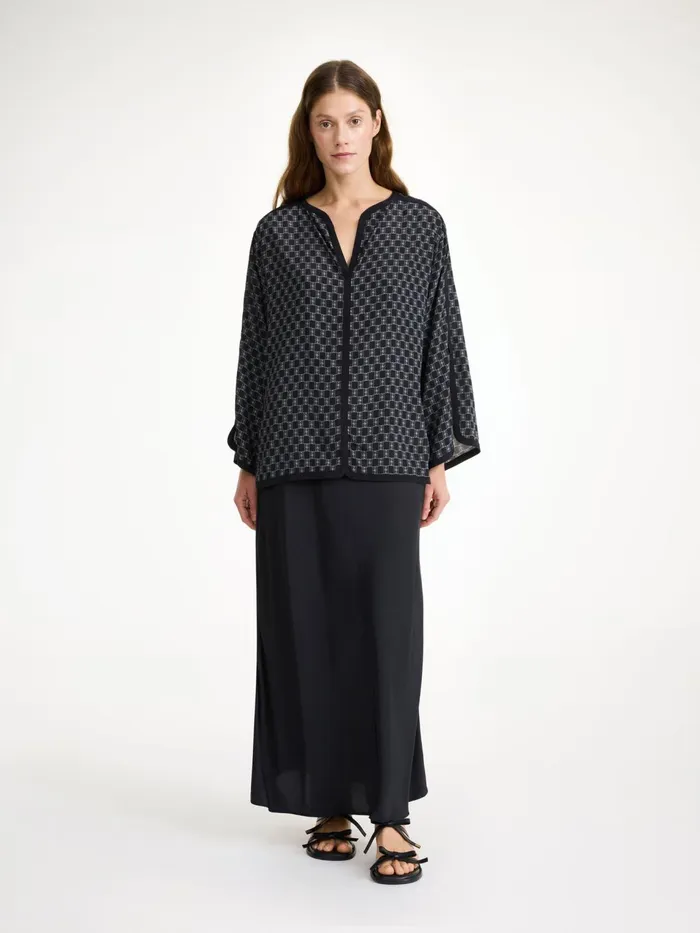 Tops and Blouses Women By Malene Birger Plazzo Blouse Mono Lined 050