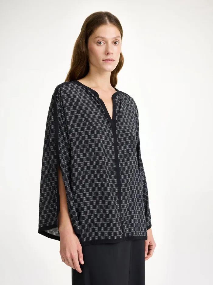 Tops and Blouses Women By Malene Birger Plazzo Blouse Mono Lined 050