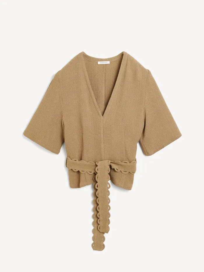 Tops and Blouses Women By Malene Birger Ullas Blouse Light Brown