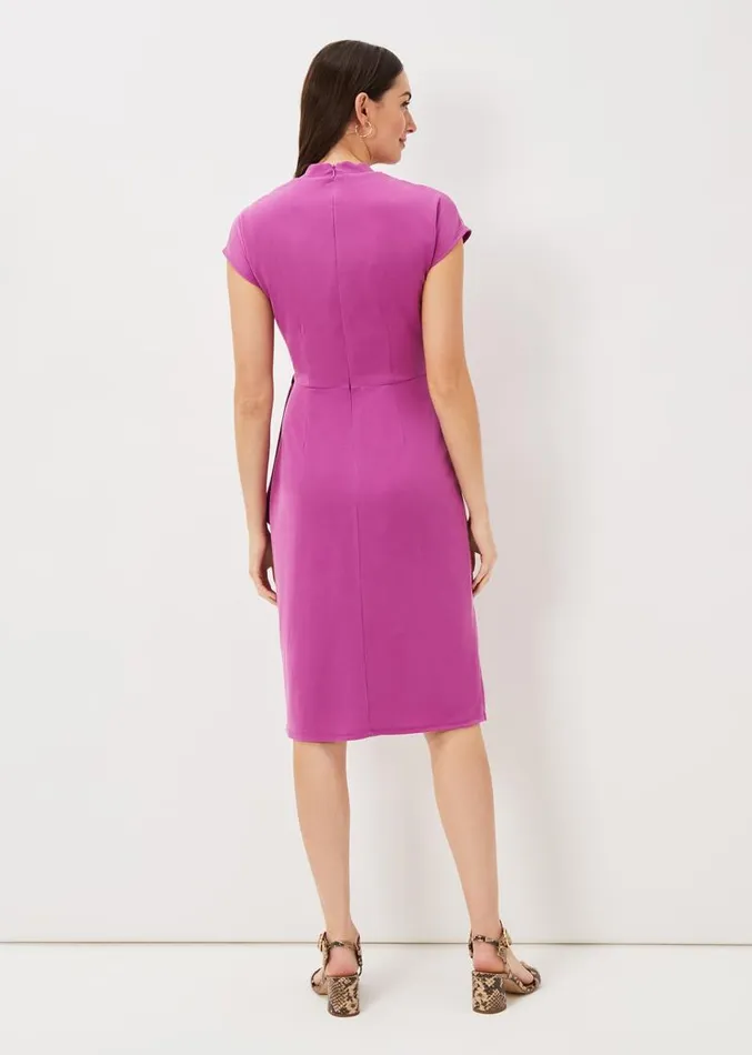Toral Wrap Front Dress Orchid Women Phase Eight Dresses