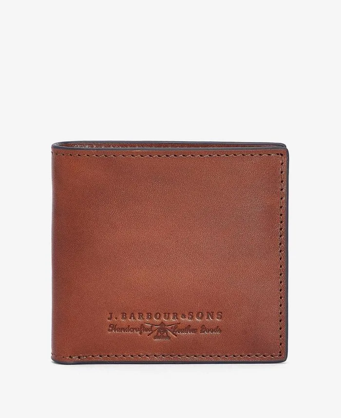 Torridon Leather Wallet Cognac Men Barbour Wallets and Card Holders