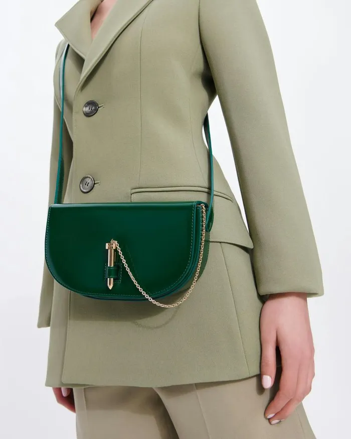 Tribeca Crossbody Green Women Aquazzura Shoulder Bags Tribeca Crossbody Green Women Aquazzura Shoulder Bags