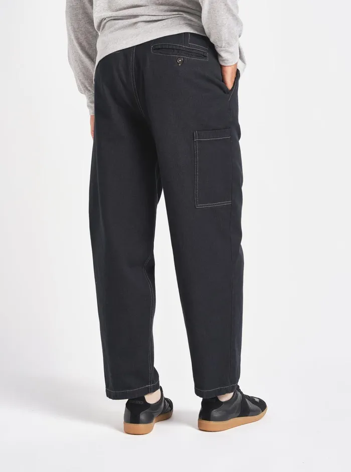Trousers Men Universal Works Universal Works Coverall Pant In Black Cali Denim