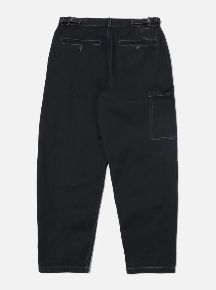 Trousers Men Universal Works Universal Works Coverall Pant In Black Cali Denim