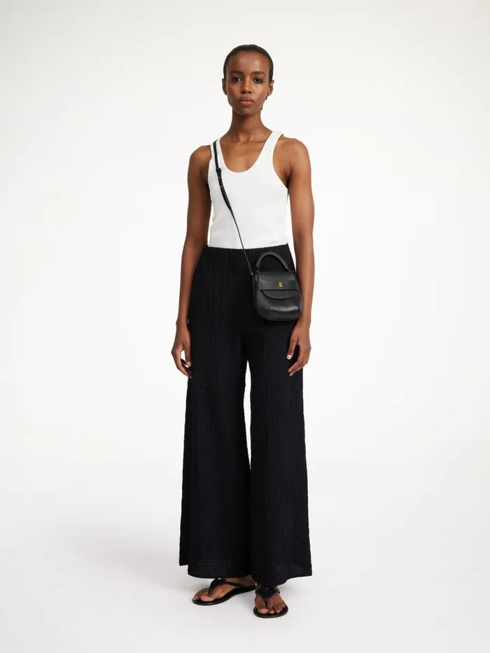 Trousers Women By Malene Birger Campine WideLeg Trousers Black