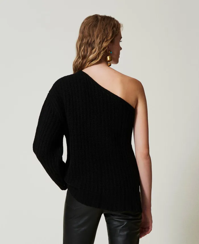 Twinset Alice039 Wool And Cashmere Blend Jumper Black Women Jumpers And Cardigans Twinset Alice039 Wool And Cashmere Blend Jumper Black Women Jumpers And Cardigans