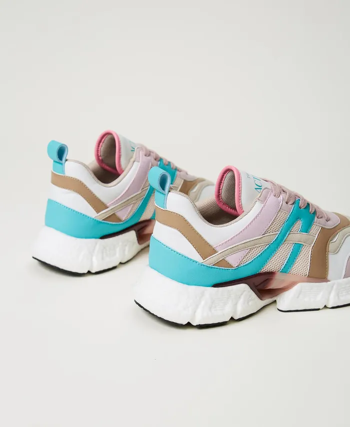 Twinset Colour Block Running Trainers Multicolour Papers White Tropical Emerald Green Pink Tulle Women Trainers Twinset Colour Block Running Trainers Multicolour Papers White Tropical Emerald Green Pink Tulle Women Trainers