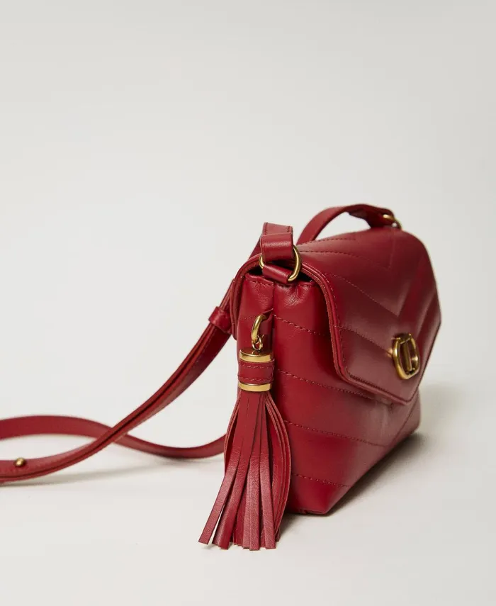 Twinset Dreamy039 Small Leather Shoulder Bag Bordeaux Women Cross Body Bags Twinset Dreamy039 Small Leather Shoulder Bag Bordeaux Women Cross Body Bags