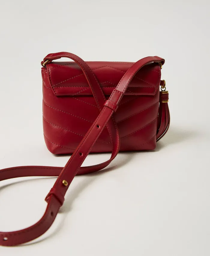 Twinset Dreamy039 Small Leather Shoulder Bag Bordeaux Women Cross Body Bags Twinset Dreamy039 Small Leather Shoulder Bag Bordeaux Women Cross Body Bags
