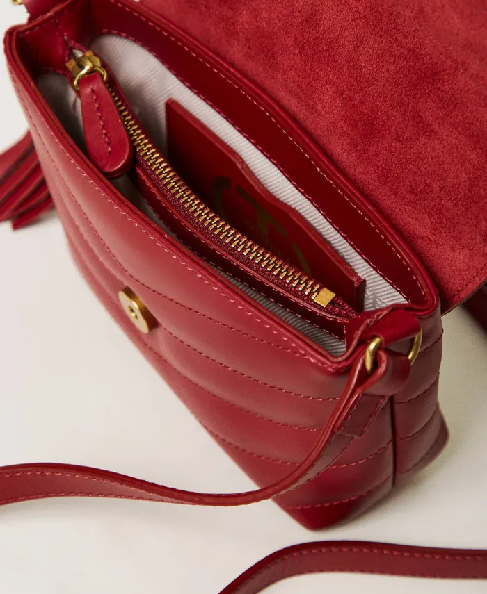 Twinset Dreamy039 Small Leather Shoulder Bag Bordeaux Women Cross Body Bags Twinset Dreamy039 Small Leather Shoulder Bag Bordeaux Women Cross Body Bags